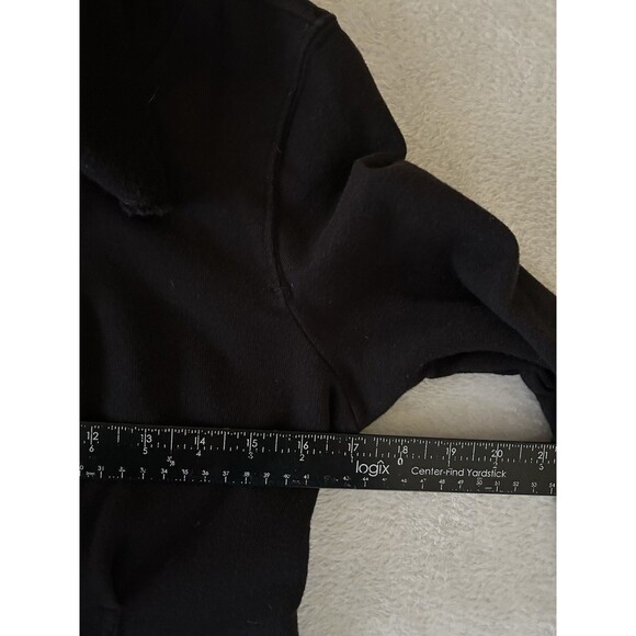 We The Free Ebb And Flow Ruffle Front Jacket Black Zip Front Peplum Hem Size Sm - Picture 13 of 14